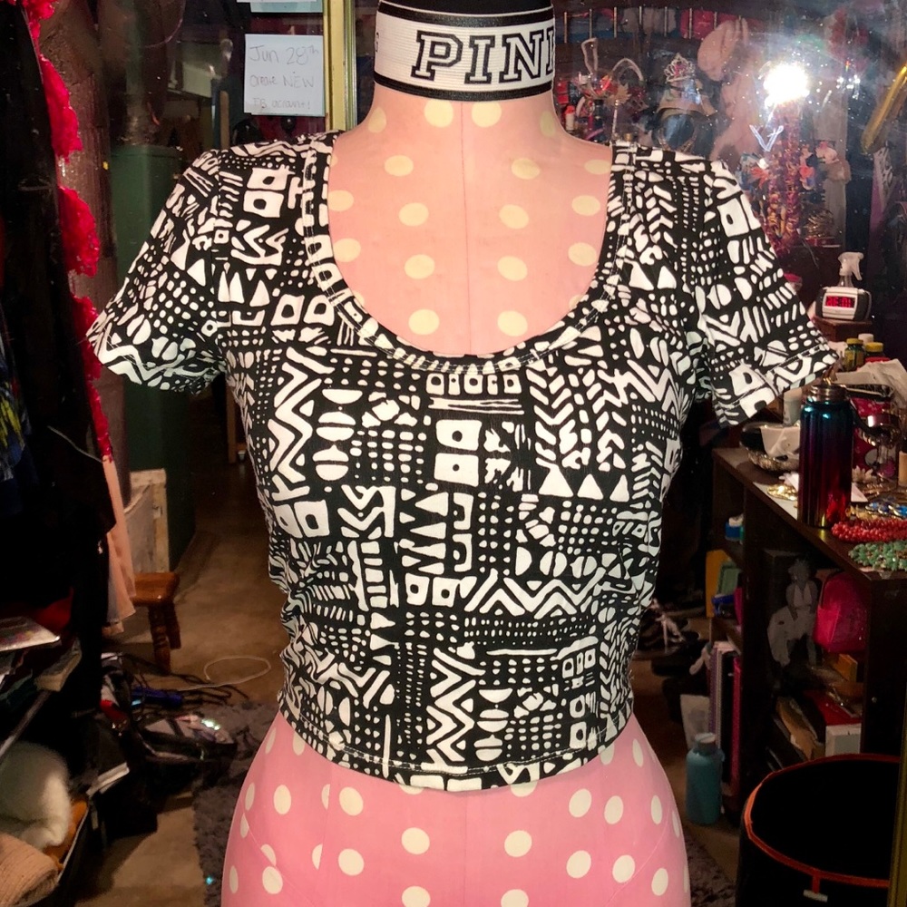 Tribal print drop top